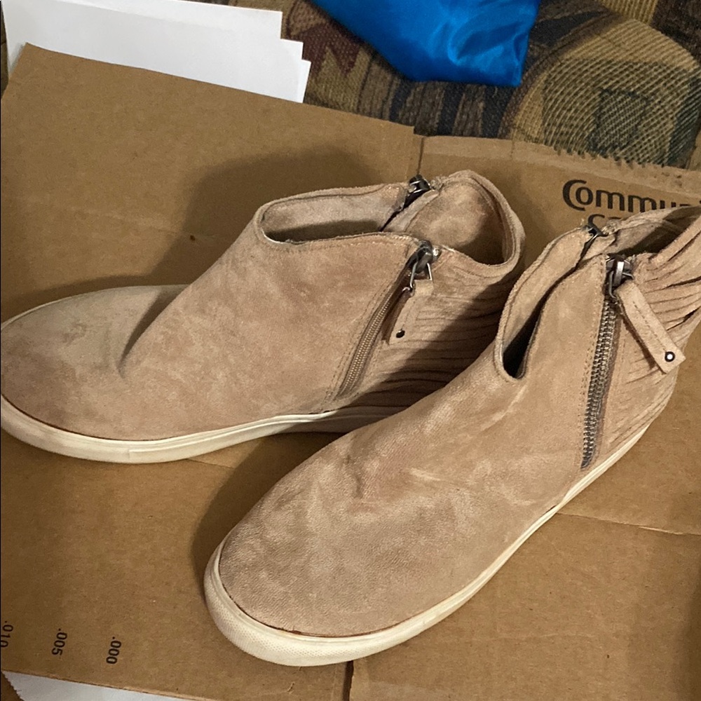 Tan Suede Ankle Boots